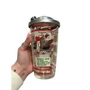 Vintage 40s/50s Golf Hazel Atlas Cocktail Shaker MCM